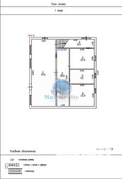 Дом 176м², 2-этажный, участок 6 сот.  