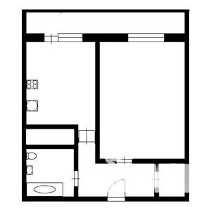 1-к квартира, на длительный срок, 45м2, 17/18 этаж