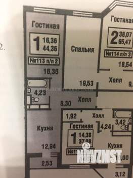 1-к квартира, на длительный срок, 45м2, 4/16 этаж