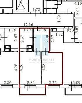 1-к квартира, на длительный срок, 37м2, 12/17 этаж