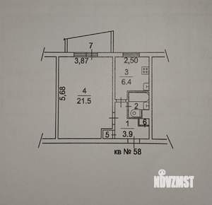 1-к квартира, на длительный срок, 35м2, 6/9 этаж