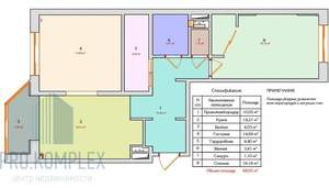 2-к квартира, вторичка, 66м2, 15/17 этаж
