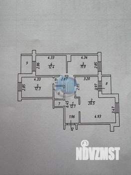 4-к квартира, вторичка, 83м2, 3/6 этаж