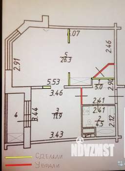 1-к квартира, вторичка, 51м2, 9/17 этаж