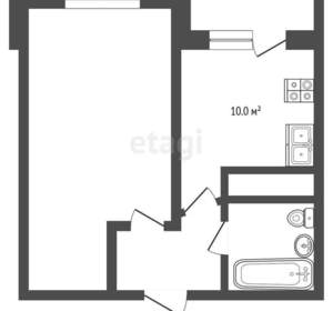1-к квартира, вторичка, 40м2, 13/18 этаж