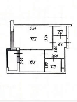 1-к квартира, вторичка, 40м2, 13/16 этаж