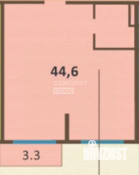Студия квартира, вторичка, 45м2, 4/7 этаж