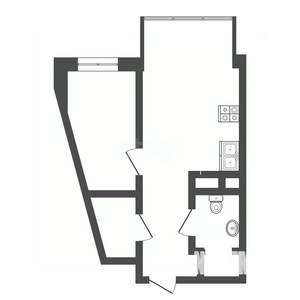1-к квартира, вторичка, 30м2, 3/9 этаж