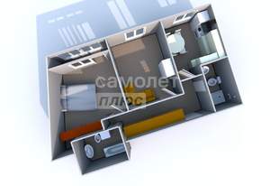 2-к квартира, вторичка, 59м2, 7/18 этаж