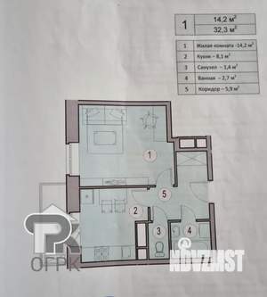 1-к квартира, вторичка, 33м2, 4/8 этаж