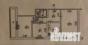 3-к квартира, вторичка, 66м2, 5/16 этаж