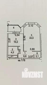 1-к квартира, вторичка, 47м2, 11/17 этаж