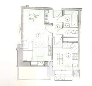 1-к квартира, вторичка, 30м2, 7/8 этаж