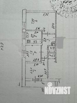 3-к квартира, вторичка, 68м2, 4/16 этаж