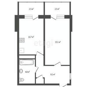 1-к квартира, вторичка, 40м2, 9/17 этаж