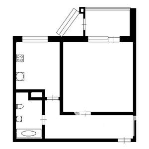 1-к квартира, вторичка, 40м2, 9/17 этаж