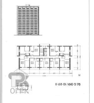 2-к квартира, вторичка, 50м2, 10/16 этаж