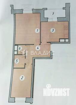 2-к квартира, вторичка, 49м2, 6/8 этаж