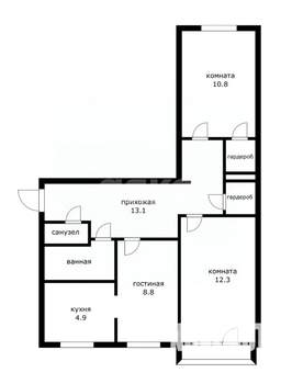 3-к квартира, вторичка, 57м2, 3/5 этаж