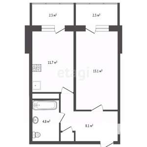 1-к квартира, вторичка, 40м2, 9/17 этаж