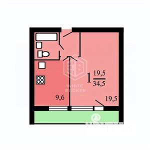 1-к квартира, вторичка, 35м2, 2/16 этаж