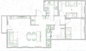 3-к квартира, вторичка, 70м2, 1/8 этаж