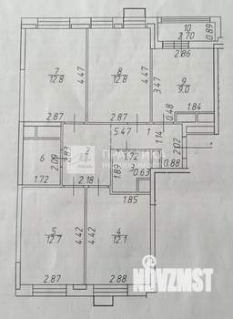 4-к квартира, вторичка, 77м2, 2/8 этаж