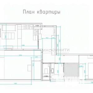 2-к квартира, вторичка, 69м2, 10/17 этаж