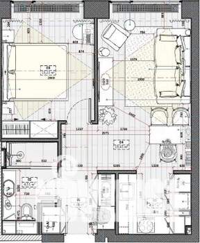 1-к квартира, вторичка, 45м2, 5/18 этаж