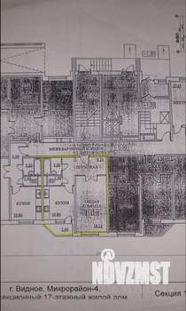 1-к квартира, вторичка, 44м2, 1/17 этаж
