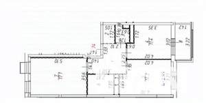 3-к квартира, вторичка, 64м2, 7/8 этаж