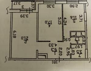 2-к квартира, вторичка, 64м2, 6/17 этаж
