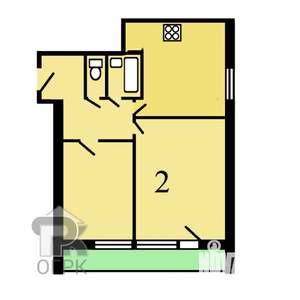2-к квартира, вторичка, 50м2, 10/16 этаж