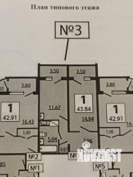 1-к квартира, вторичка, 40м2, 12/17 этаж