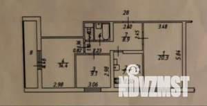 3-к квартира, вторичка, 66м2, 5/16 этаж