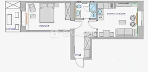 1-к квартира, вторичка, 44м2, 16/16 этаж