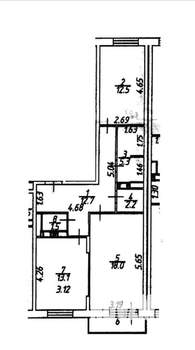2-к квартира, вторичка, 65м2, 15/17 этаж