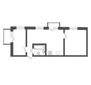 2-к квартира, вторичка, 65м2, 1/4 этаж