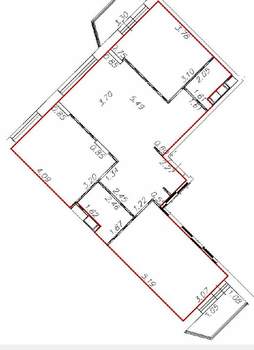 3-к квартира, вторичка, 75м2, 11/17 этаж