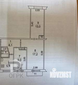 2-к квартира, вторичка, 56м2, 2/5 этаж